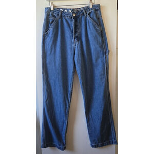 SONG Jeans Womens 30 Carpenter 90s Boyfriend High Rise Button Fly Medium Wash‎